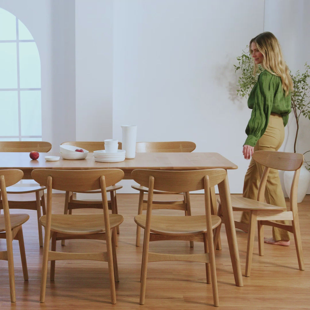 Magnus Dining Table Extendable 160-200 x 90cm Solid American Oak