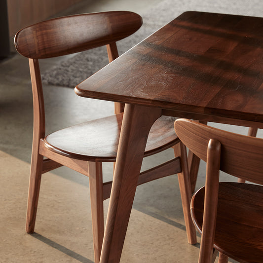 Magnus Dining Chair - Solid Walnut - Walnut Seat