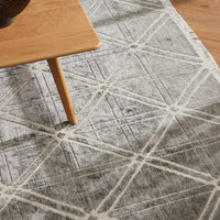 Korsa Hand Knotted Viscose & Wool Rug - Antique Grey - 300 x 400cm
